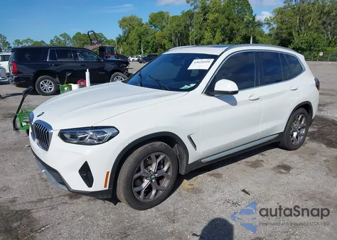 2023 BMW X3 Sdrive30I из США, поврежденный, VIN 5UX43DP08P9N72475